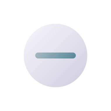 Çıkarma düğmesi piksel mükemmel düz gradyan iki renk ui simgesi. Çemberin dışında. Ögeleri kaldır. Basit bir piktogram. Arayüz, mobil uygulama için UX tasarımı. Vektör izole edilmiş RGB illüstrasyonu