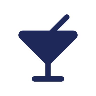 Çubuk siyah kabartma. Kokteyl içiyorum. Otelde. Halka açık. Kullanıcı arayüzü tasarımı. Beyaz uzayda siluet sembolü. Ağ ve cep telefonu için sağlam bir resim. İzole vektör illüstrasyonu