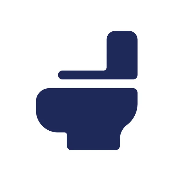 Значок Черного Глифа Горшке Унитаза Кладовке Туалет Отель Дизайн Интерфейса — стоковый вектор