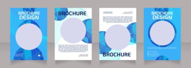 Hasta desteği boş broşür tasarımı. Hastane servisi. Metin için kopyalama alanı ile şablon ayarlandı. Önceden hazırlanmış şirket raporları koleksiyonu. Düzenlenebilir 4 sayfa. Kullanılan KoHo Düzenli yazı tipi