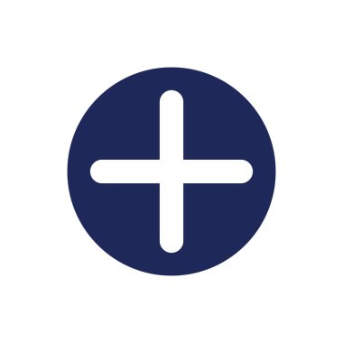 Düğme siyah glyph ui simgesi ekle. Artı ile daire çiz. Web sitesi etkileşimli elemanı. Kullanıcı arayüzü tasarımı. Beyaz uzayda siluet sembolü. Ağ ve cep telefonu için sağlam bir resim. İzole vektör illüstrasyonu