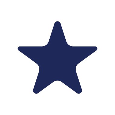 Yıldız siyah glyph ui ikonu. En sevdiğiniz ürünleri seçin. Değerlendirme devrede. Kullanıcı arayüzü tasarımı. Beyaz uzayda siluet sembolü. Ağ ve cep telefonu için sağlam bir resim. İzole vektör illüstrasyonu