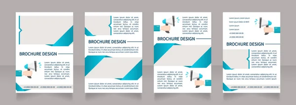 Kandidaten Engagement Methoden Leere Broschüre Layout Design Vertikale Plakatvorlage Mit — Stockvektor
