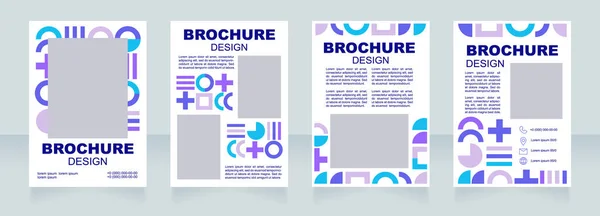 Digitale Schilder Drukindustrie Blanco Brochure Lay Out Ontwerp Verticale Poster — Stockvector