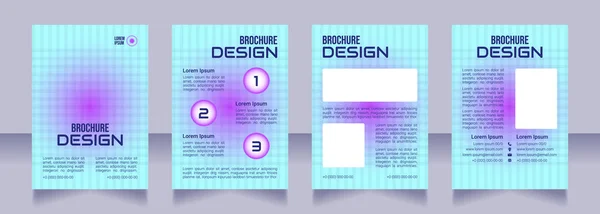 Digitale Pflege Programm Leere Broschüre Design Vorlagenset Mit Kopierraum Für — Stockvektor