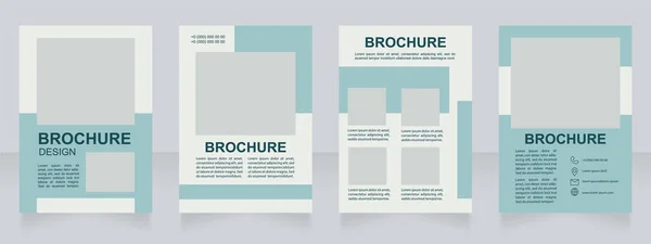 Sviluppo Artistico Idee Guidano Progettazione Brochure Bianco Set Modelli Con — Vettoriale Stock