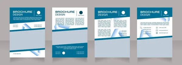 Gezondheidszorg Geneeskunde Innovaties Blanco Brochure Ontwerp Sjabloon Set Met Kopieerruimte — Stockvector