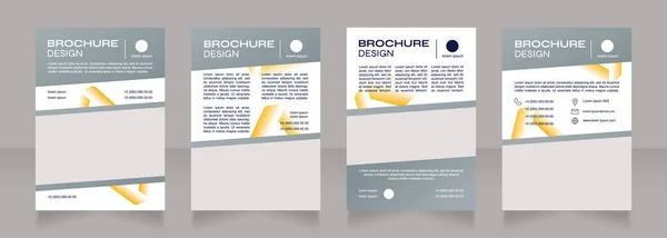 Farmaceutische Producten Promotie Blanco Brochure Ontwerp Sjabloon Set Met Kopieerruimte — Stockvector