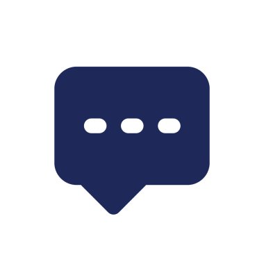 Siyah glyph ui simgesi yazılıyor. Sohbet etmek. Dijital iletişim. Kullanıcı arayüzü tasarımı. Beyaz uzayda siluet sembolü. Ağ ve cep telefonu için sağlam bir resim. İzole vektör illüstrasyonu