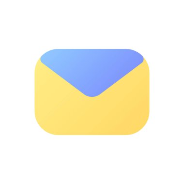 Okunmamış ileti pikseli mükemmel düz renk ui simgesi. Kapalı zarf. E-posta iletişimi. Basit bir piktogram. Arayüz, mobil uygulama için UX tasarımı. Vektör izole edilmiş RGB illüstrasyonu