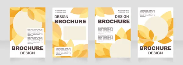 Herbsterntefest Orange Blanko Broschüre Layout Design Vertikale Plakatvorlage Mit Leerem — Stockvektor