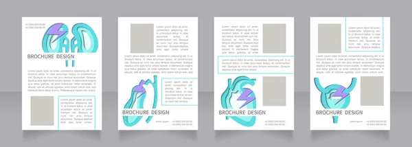 Organ Transplantation Clinic Promo Blank Brochure Layout Design Vertical Poster — Stock vektor