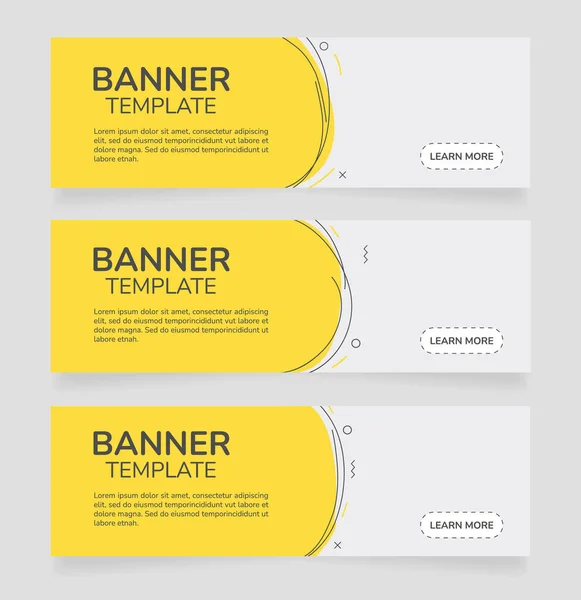 Einzelhandelskampagne Horizontale Web Banner Design Vorlage Vektor Flyer Mit Textfläche — Stockvektor