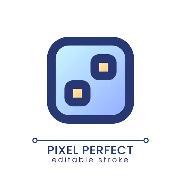 Pixelated Efekt Przejścia Gradient Wypełnić Ikonę Technologia Filmowa Profesjonalne Oprogramowanie — Wektor stockowy