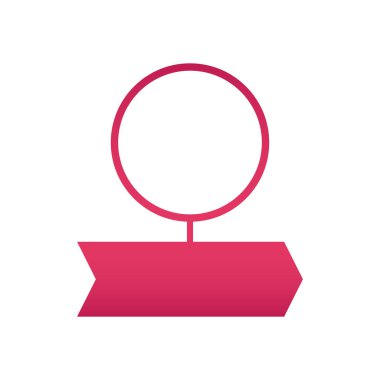 Kırmızı ok vektör tasarım elemanı ile yuvarlak çizelge adımı. Boş kopya alanı olan soyut özelleştirilebilir bilgi simgesi. Öğretici grafikler için düzenlenebilir şekil. Görsel sunum bileşeni