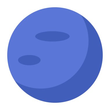 Neptün Gezegeni broşür tasarımı. Mavi küre. Gök cisimleri. Metin için boş kopya alanı olan vektör illüstrasyonu. Poster dekorasyonu için düzenlenebilir şekiller. Yaratıcı ve özelleştirilebilir çerçeve