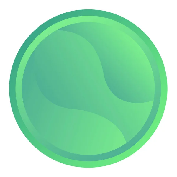 Círculo Verde Com Manchas Elemento Design Vetorial Símbolo Personalizável Abstrato — Vetor de Stock