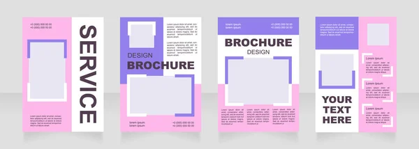 Design Layout Brochura Branco Agência Moda Serviço Profissional Modelo Cartaz —  Vetores de Stock