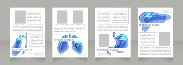Diseño Diseño Diseño Diseño Folleto Blanco Atención Médica Para Bebés — Vector de stock