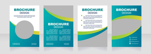 Healing Health Blank Brochure Design Healthcare Template Set Copy Space — 图库矢量图片