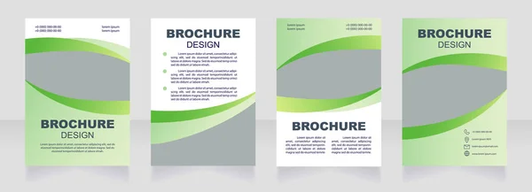 Health Improvement Blank Brochure Design Healthcare Template Set Copy Space — 图库矢量图片