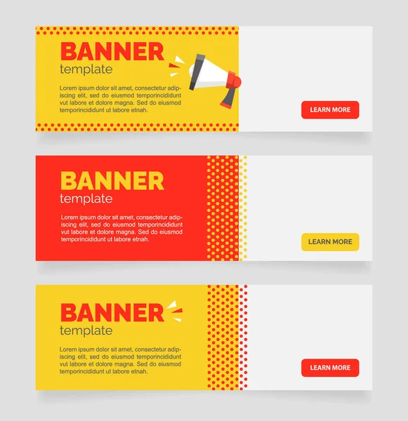 Product Purchase Horizontal Web Banner Design Template Vector Flyer Text — Stock Vector