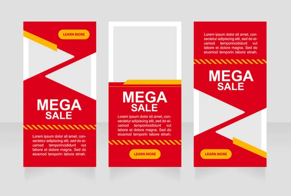 Weihnachtsgeschäft Web Banner Design Vorlage Marketingkampagne Vektor Flyer Mit Textfläche — Stockvektor