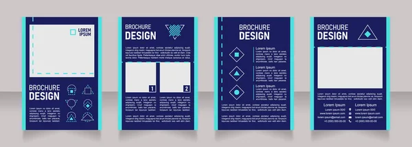 Service Blanko Broschüre Design Vorlagenset Mit Kopierraum Für Text Sammlung — Stockvektor