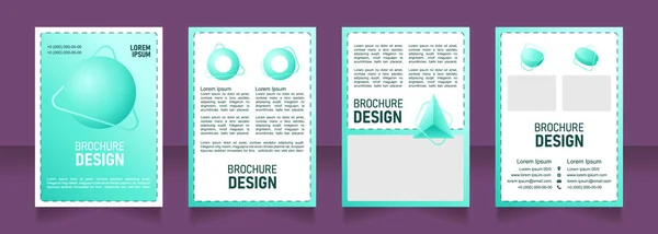 Aktualisieren Sie Das Leere Broschüren Design Vorlagenset Mit Kopierraum Für — Stockvektor
