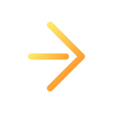 Pikseli mükemmel düz gradyan renk ui simgesine taşı. Sosyal medya uygulaması navigasyonu. Sonraki adım. Basit bir piktogram. Arayüz, mobil uygulama için UX tasarımı. Vektör izole edilmiş RGB illüstrasyonu