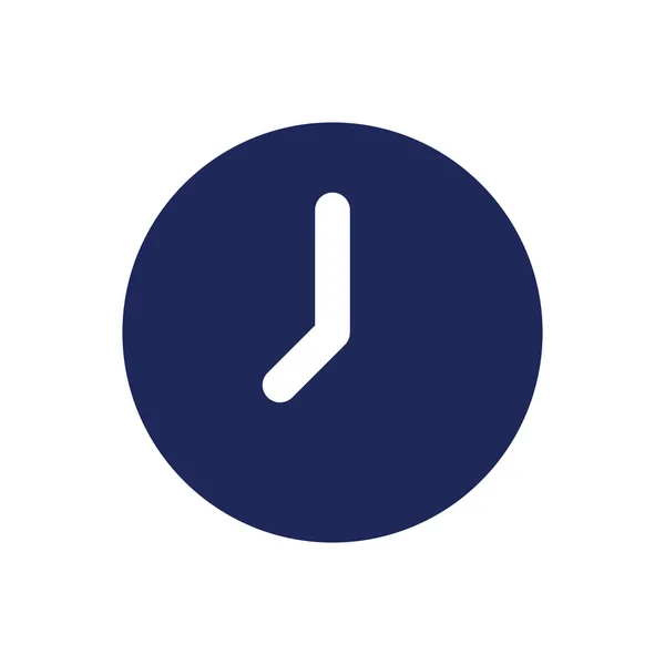 Relógio Ícone Glifo Preto Aplicativo Medida Tempo Configurações Instrumentos Digitais —  Vetores de Stock