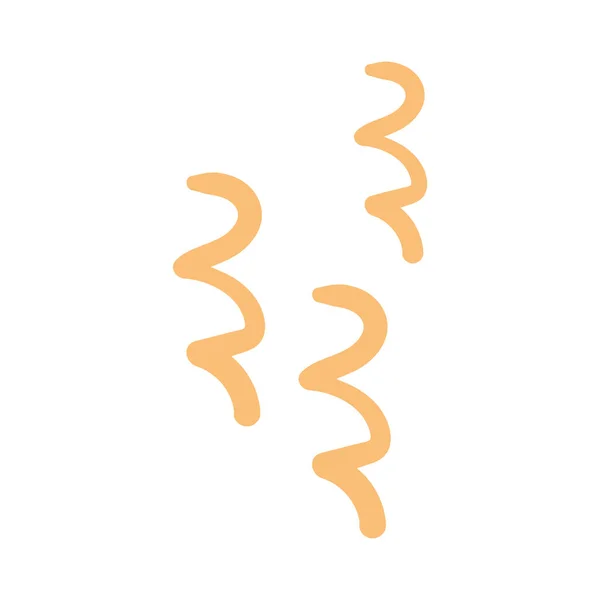 Хвилястий Жовтий Штрих Брошури Елемент Дизайн Первісне Мистецтво Векторні Ілюстрації — стоковий вектор