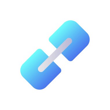 Hiperlink pikseli mükemmel düz gradyan iki renkli ui simgesi. İnternet sitesi referansı. Bağlantıyı yönlendir. Çevrimiçi sohbet. Basit bir piktogram. Arayüz, mobil uygulama için UX tasarımı. Vektör izole edilmiş RGB illüstrasyonu