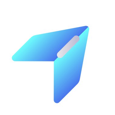 Pikseli paylaş ve geri yükle mükemmel düz gradyan iki renkli ui simgesi. Sosyal medya iletişimi. Haberci. Basit bir piktogram. Arayüz, mobil uygulama için UX tasarımı. Vektör izole edilmiş RGB illüstrasyonu