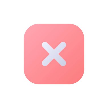Düğme pikselini kapat mükemmel düz gradyan iki renkli ui simgesi. Web sayfası işlevini bırak. Sistem hatası. Basit bir piktogram. Arayüz, mobil uygulama için UX tasarımı. Vektör izole edilmiş RGB illüstrasyonu