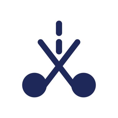 Kesme siyah piksel mükemmel katı ui simgesi. Video kesici yazılım. Medya oyuncusu. Çevrimiçi ürün aracı. Beyaz uzayda siluet sembolü. Web ve cep telefonu için kabartma resim. İzole vektör resmi