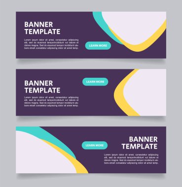 Coding course for children web banner design template. Vector flyer with text space. Advertising placard with customized copyspace. Printable poster for advertising. Arial font used clipart