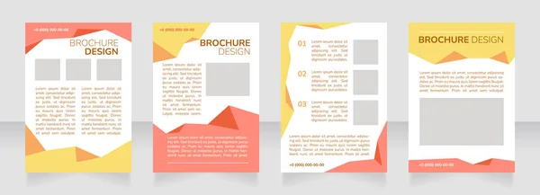 Conception Brochure Vierge Recrutement Club Organiser Une Réunion Publique Modèle — Image vectorielle