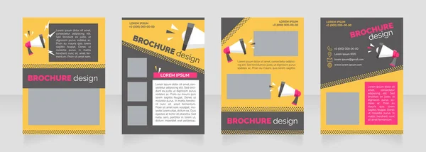 Social Media Marknadsföring Tom Broschyr Layout Design Marknadsföring Vertikal Affischmall — Stock vektor