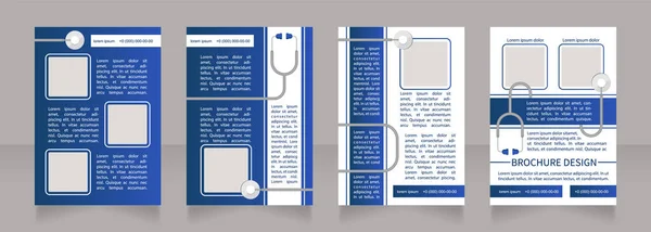 Blutzuckermessmethode Leeres Broschüren Layout Design Vertikale Plakatvorlage Mit Leerem Kopierraum — Stockvektor