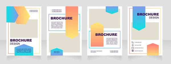Professional Health Care Blank Brochure Layout Design Vertical Poster Template — Stock vektor