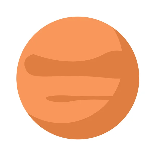 金星行星小册子元素设计 太阳系的橙色球体 矢量插图 带有文本的空复制空间 可编辑的海报装饰形状 创造性和可定制的框架 — 图库矢量图片