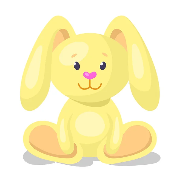 Bunny Plush Toy Vector Design Element Abstract Customizable Symbol Infographic — Stockvektor