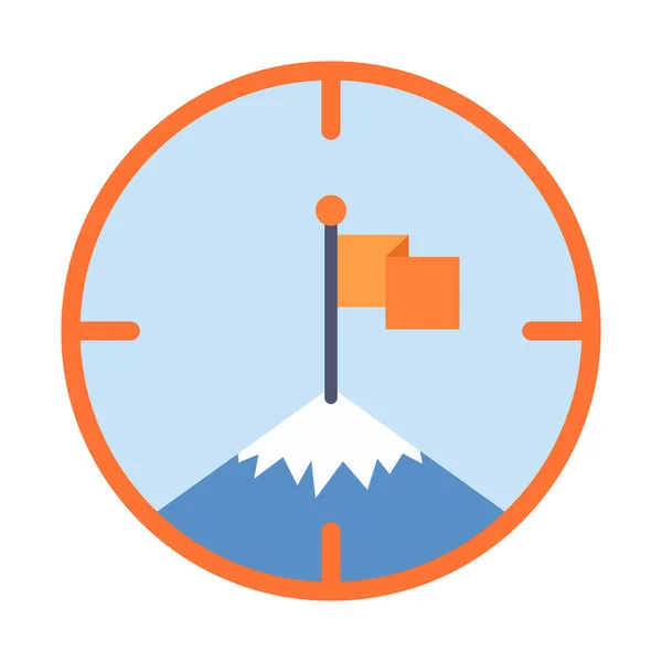 Take Aim Mountain Peak Vector Design Element Abstract Customizable Symbol — Stok Vektör