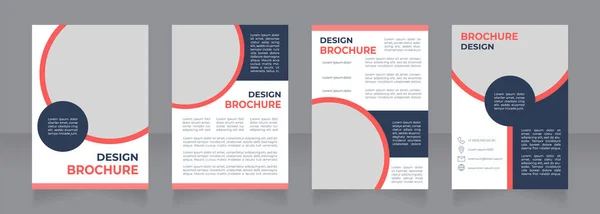 Mental Health Importance Blank Brochure Design Psychology Template Set Copy — стоковый вектор