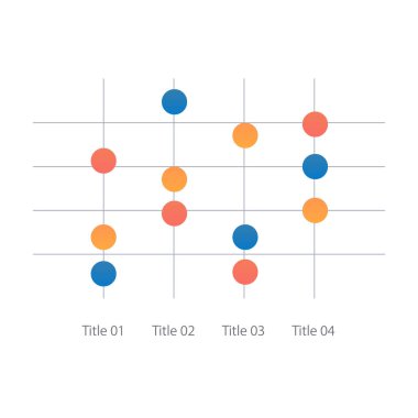 Şirket bütçe raporları bilgi nokta çizelgesi tasarım şablonu. Organizasyonun mali yönetimi. Veri noktalarıyla düzenlenebilir bilgi tablosu. Görsel veri sunumu. Kullanılan Myriad Pro-Normal yazı tipi