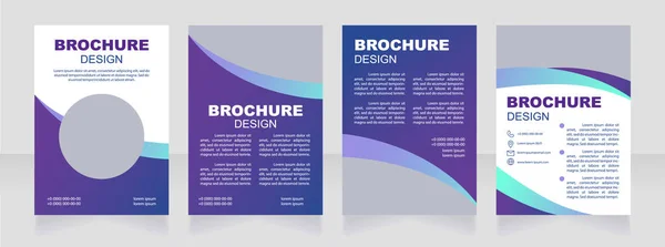 Therapy Service Blank Brochure Design Healthcare Template Set Copy Space — 图库矢量图片