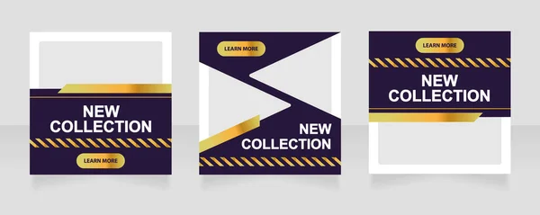 New Fashion Collection Web Banner Design Template New Arrivals Vector — стоковый вектор