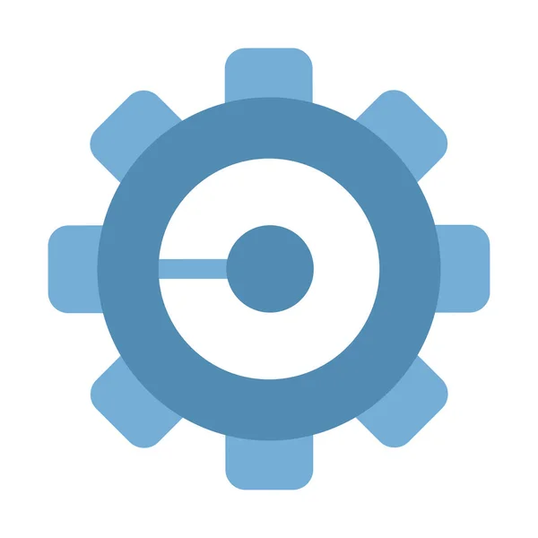 Blaues Gestaltungselement Für Getriebevektoren Mechanismus Abstraktes Anpassbares Symbol Für Infografik — Stockvektor