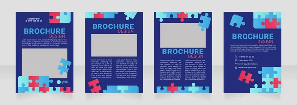Travail Entreprise Conception Brochure Vierge Modèle Avec Espace Copie Pour — Image vectorielle